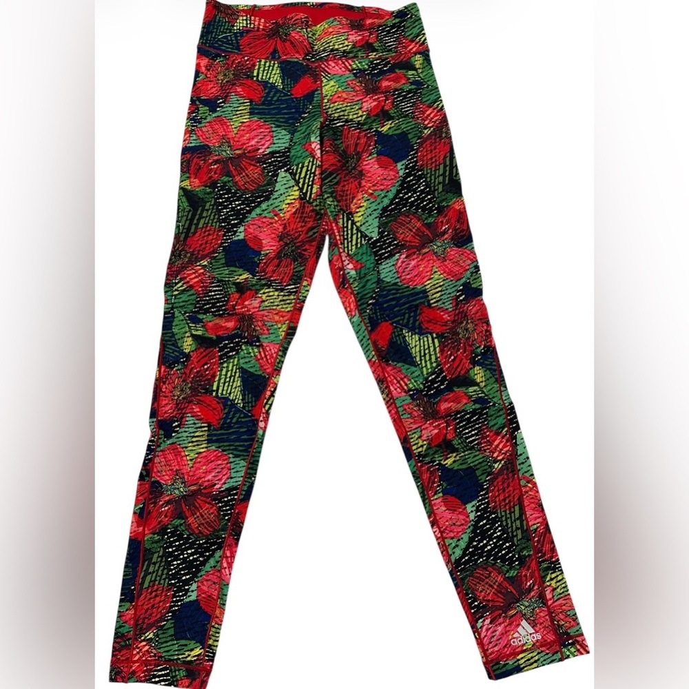 Adidas Tropical Climalite Long Legging Yoga‎ Running Pants - Size Small